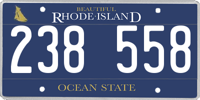 RI license plate 238558