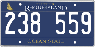 RI license plate 238559