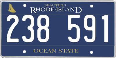 RI license plate 238591