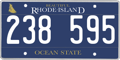 RI license plate 238595