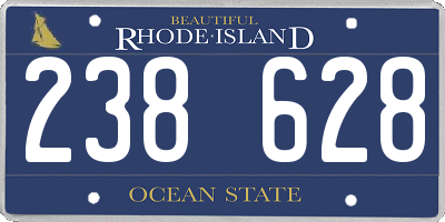 RI license plate 238628