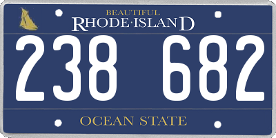RI license plate 238682