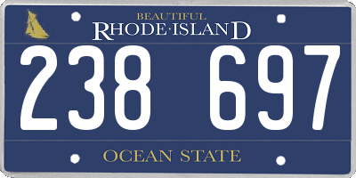 RI license plate 238697