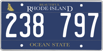 RI license plate 238797