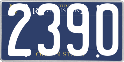 RI license plate 2390