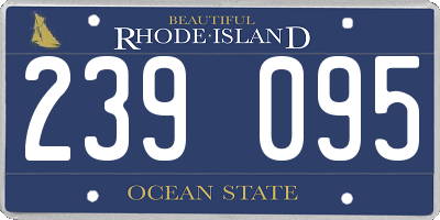 RI license plate 239095