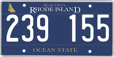 RI license plate 239155