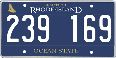 RI license plate 239169