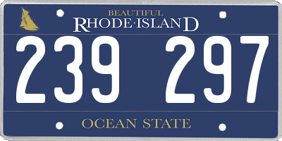 RI license plate 239297