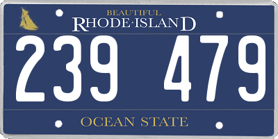 RI license plate 239479