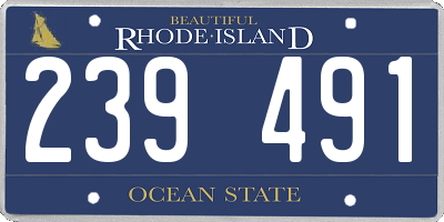 RI license plate 239491