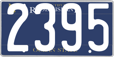 RI license plate 2395