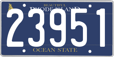 RI license plate 23951