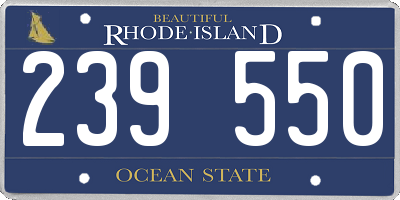RI license plate 239550