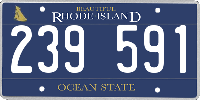 RI license plate 239591