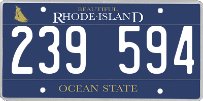RI license plate 239594