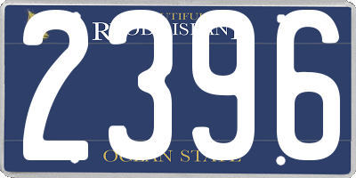 RI license plate 2396