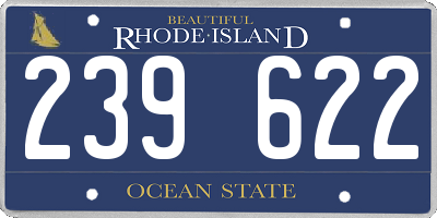RI license plate 239622