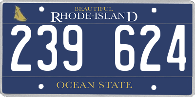 RI license plate 239624