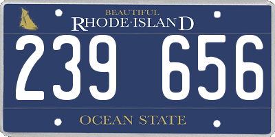 RI license plate 239656