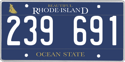 RI license plate 239691