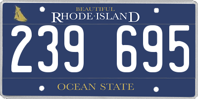 RI license plate 239695