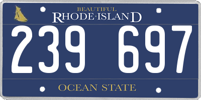 RI license plate 239697