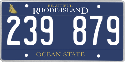 RI license plate 239879