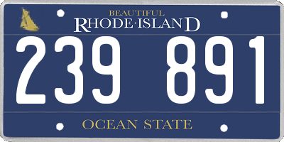 RI license plate 239891