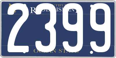 RI license plate 2399