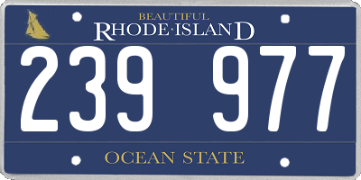 RI license plate 239977