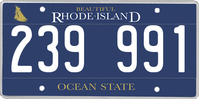RI license plate 239991