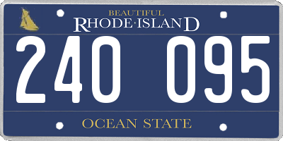 RI license plate 240095