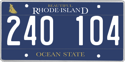 RI license plate 240104