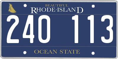 RI license plate 240113