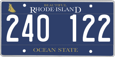 RI license plate 240122