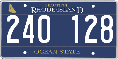 RI license plate 240128