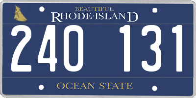 RI license plate 240131