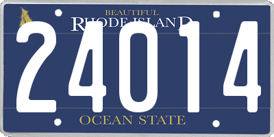 RI license plate 24014