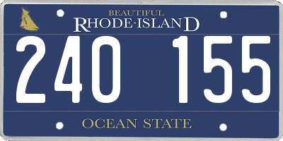 RI license plate 240155