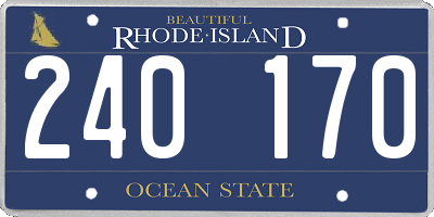 RI license plate 240170