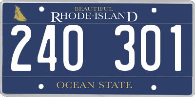 RI license plate 240301