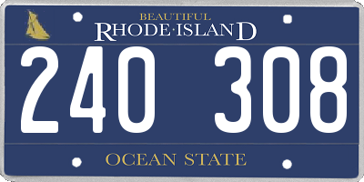 RI license plate 240308