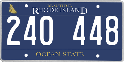 RI license plate 240448