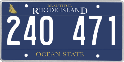 RI license plate 240471