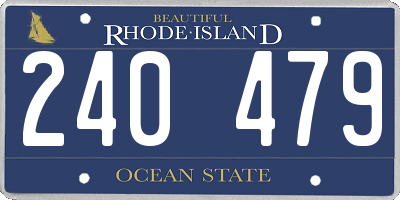 RI license plate 240479