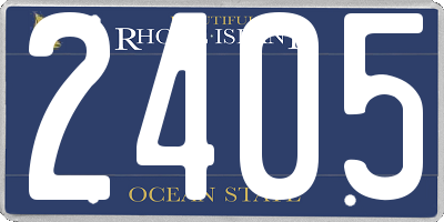 RI license plate 2405