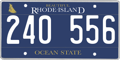 RI license plate 240556