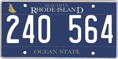 RI license plate 240564
