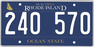 RI license plate 240570